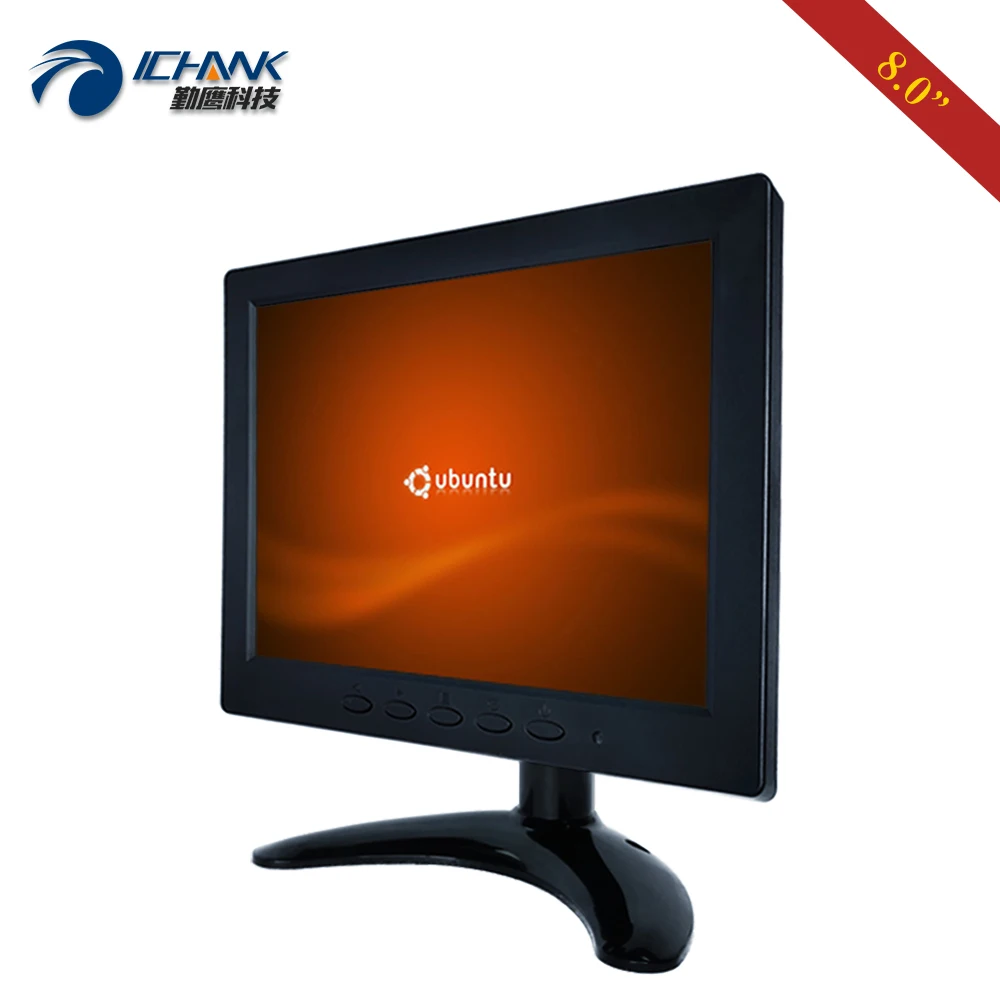 ZB080JC 262L/8 дюймов 1024x768 VGA HDMI USB поддержка Linux Ubuntu Raspbian Debian OS резистивный сенсорный жк