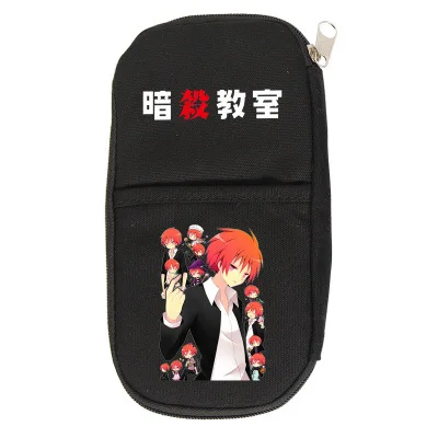 Холщовый чехол для карандашей на молнии с изображением классной комнаты убийц