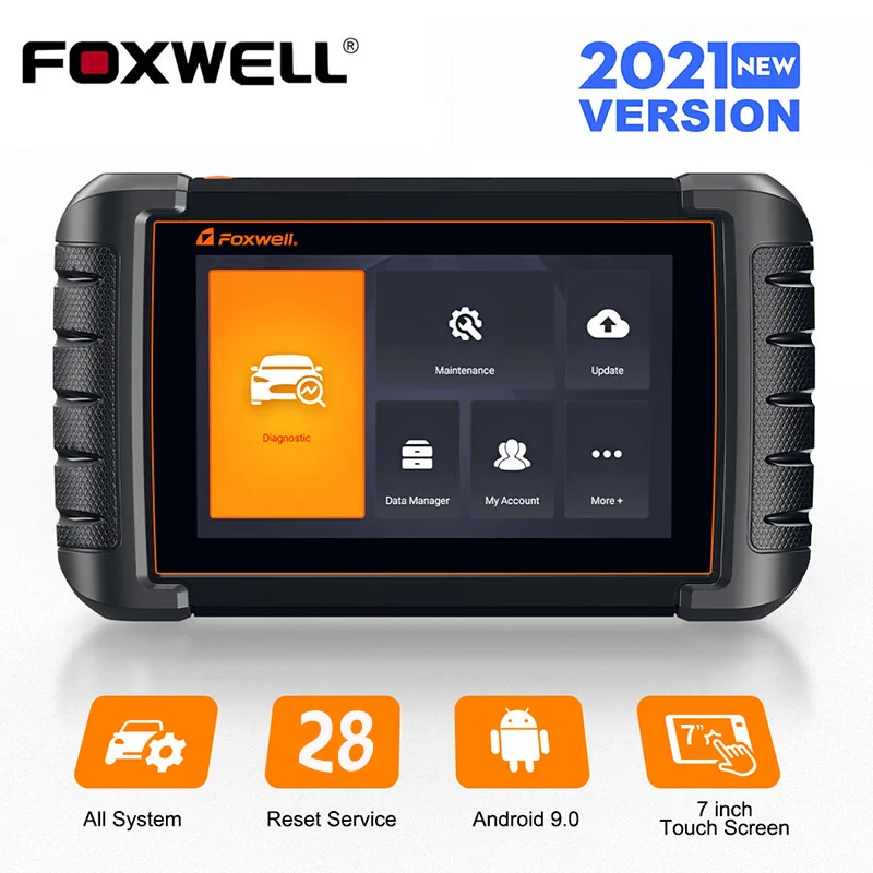 

FOXWELL NT809 Full System Diagnostic Tool OBD2 Scanner ABS EPB DPF Oil Reset SRS TPMS SAS Automotive Scanner Code Reader Free