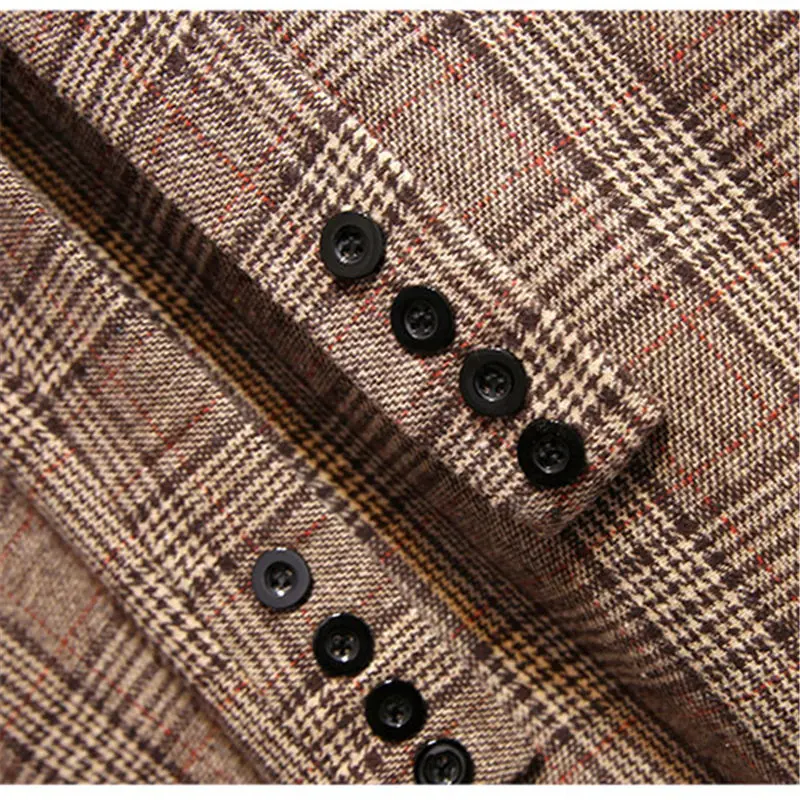 Женская шерстяная юбка клетчатая с завышенной талией модель f1920 большого размера