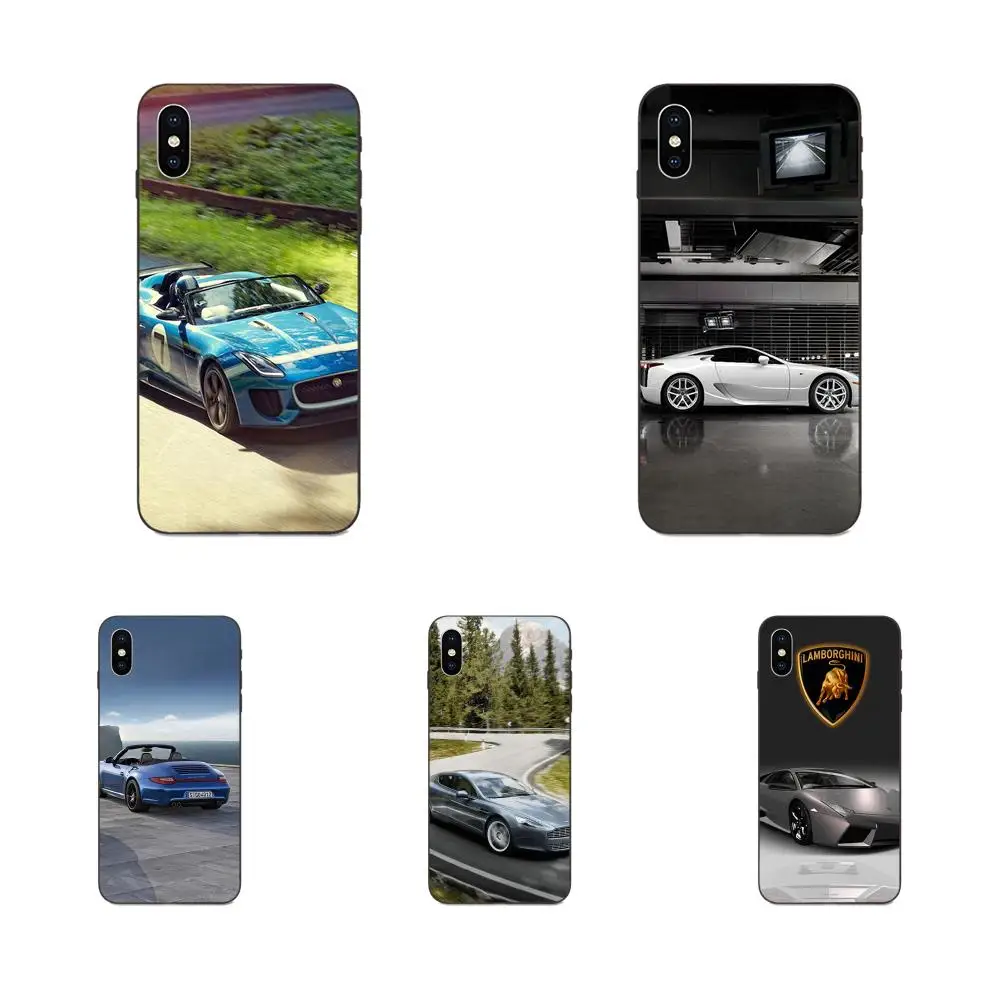 Чехол из ТПУ для Apple iPhone 4 4S 5 5S SE 6 6S 7 8 Plus X XS Max XR спортивный автомобиль | Мобильные