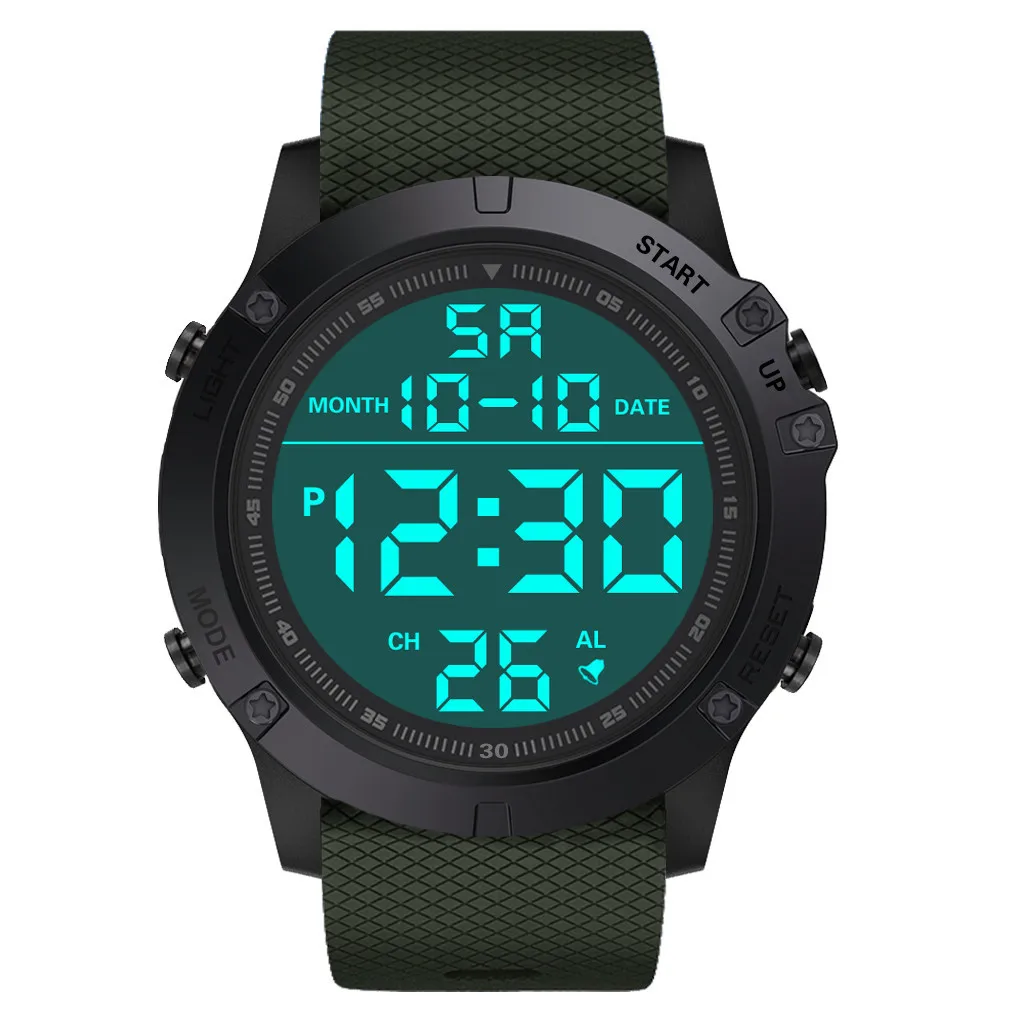 

Men's Sport Led Watches Digital Clock Multi-functional Military Watch Digital Resistant Watch Military Electronic Reloj Hombre