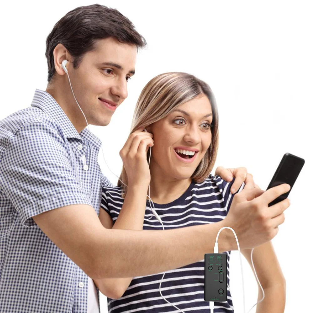 Новинка устройство для изменения голоса Портативная звуковая карта анкер игры в