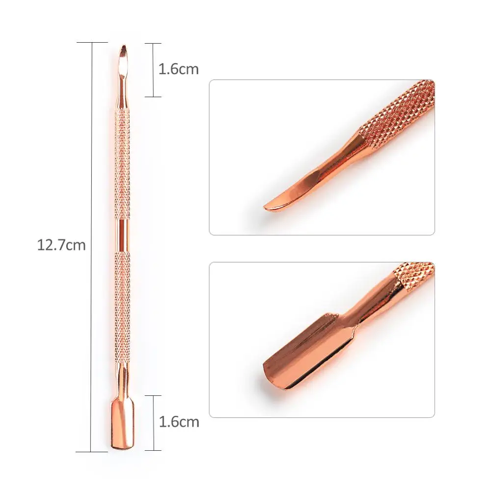 Нержавеющая сталь кутикулы ногтей толкатель УФ гель для дизайна средство снятия