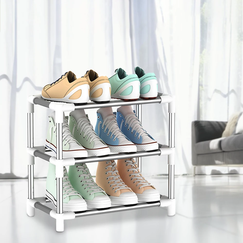 

Multilayer Shoe Rack Space-Saving Living Room Shoes Holder Standing DIY Combination Shoe Storage Rack Home Organizer