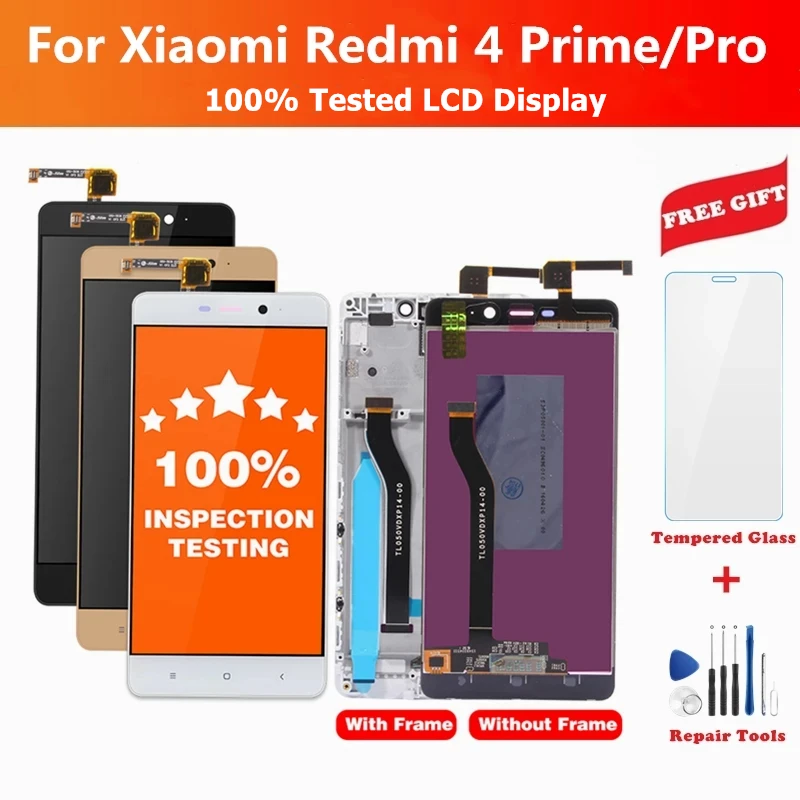 ЖК дисплей и рамка для Xiaomi Redmi 4 Prime экран с сенсорной панелью Pro дигитайзер дисплея