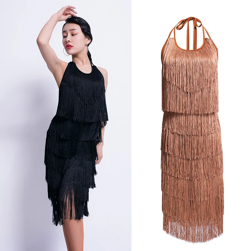 

ballroom competition dresses tango adult red latin dance costumes women salsa dancewear dance costume dresses fringe gold