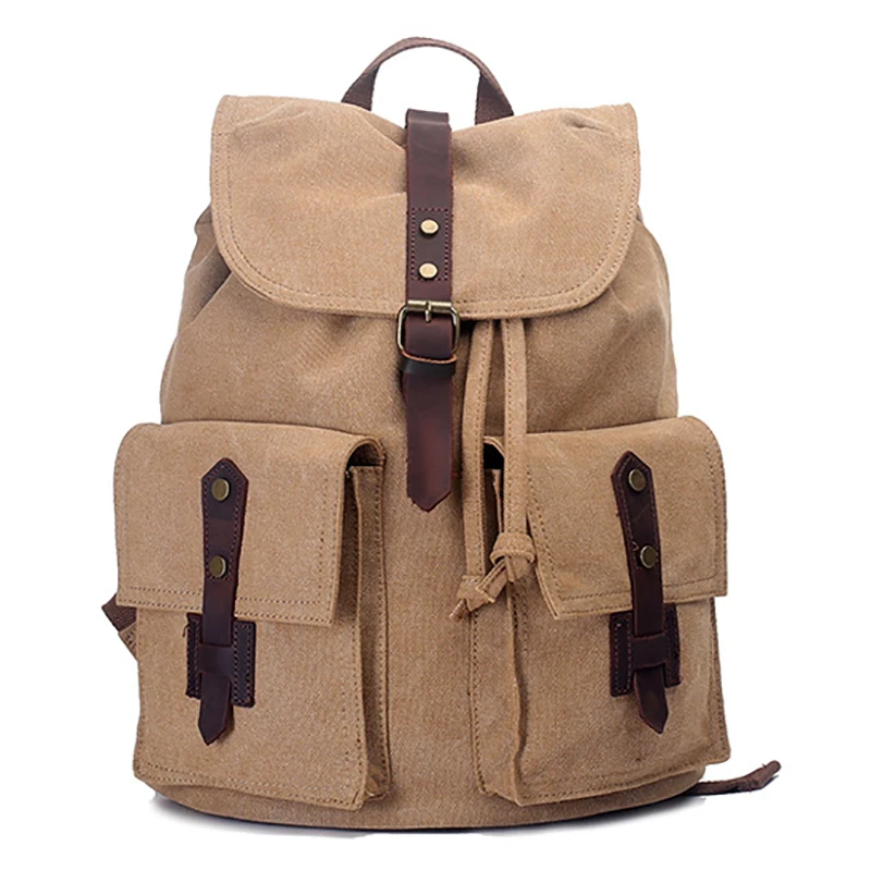 Cloth Bag New Style Casual Canvas Backpack Student School Bag Retro Backpack Outdoor Sports Travel Bag