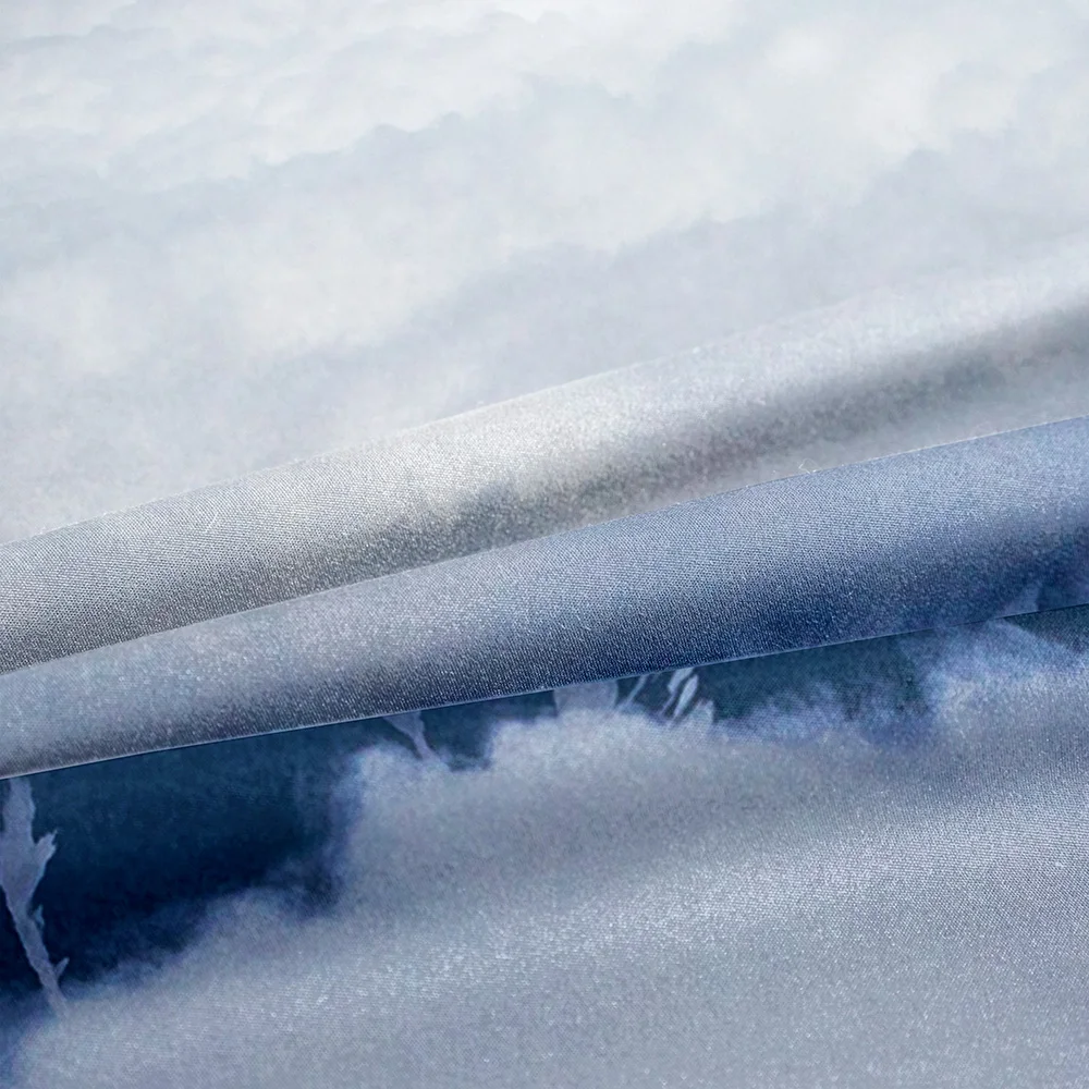 Натуральная тема снег горы пододеяльник с облаком рисунок гор одеяло покрывала