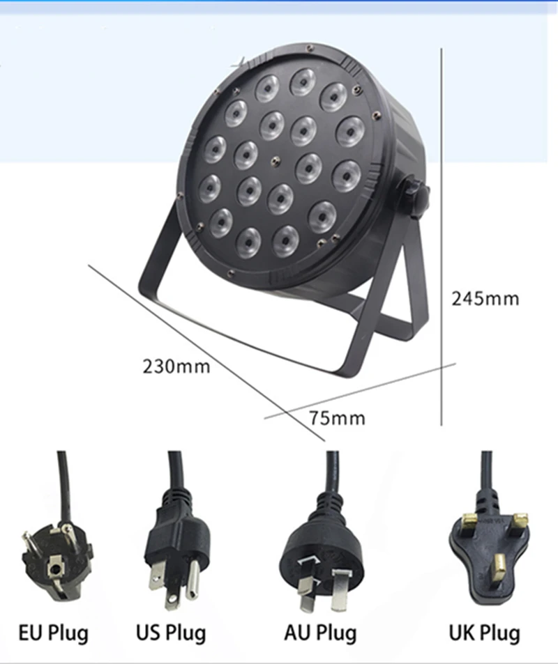 Светодиодный прожектор Dmx512 18x12 Вт RGBW управление прожектором профессиональное