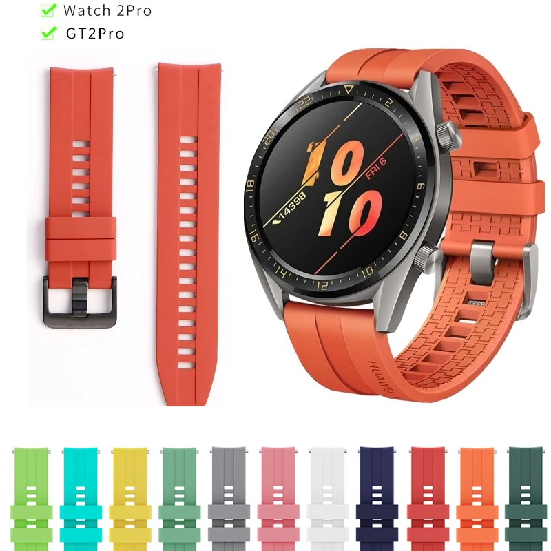 22mm Watch Strap For Samsung Galaxy Watch 3/45mm/46mm/ gear s3 Band Silicone SmartwatchBracelet Huawei Watch Gt 2/2e/3 Pro Strap