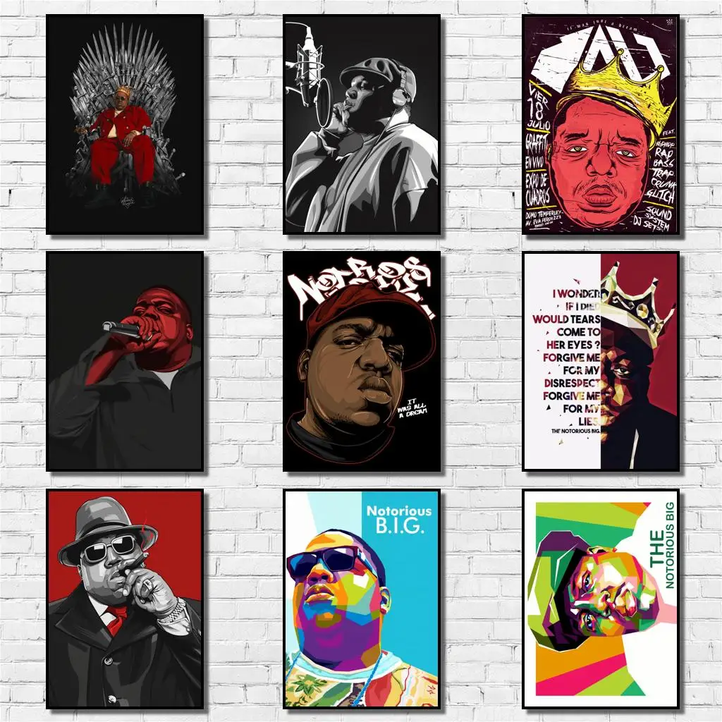 

29 дизайнов, популярный большой плакат из белой бумаги в стиле рэпера, Альтернативная абстрактная живопись, фотообои для кофейни, бара