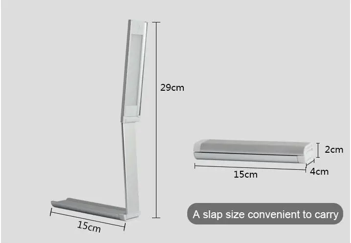 Креативная настольная лампа для чтения с защитой глаз, светодиодная Складная регулируемая портативная яркая мини-книга для чтения, ночник USB