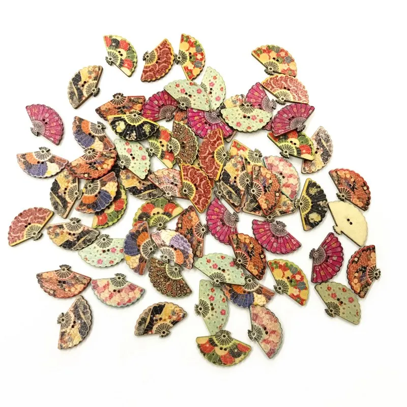 50 шт. Веерообразный Кнопки Ремесло Buttonsfor рождественские Швейные аксессуары Art &