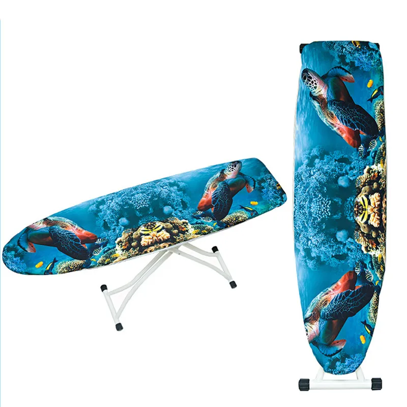 

140x50cm Ironing Board Cover Scorch Heat Resistant Polyester Fabric ocean Printed Guard Protect Delicate Garment Easy Fitted