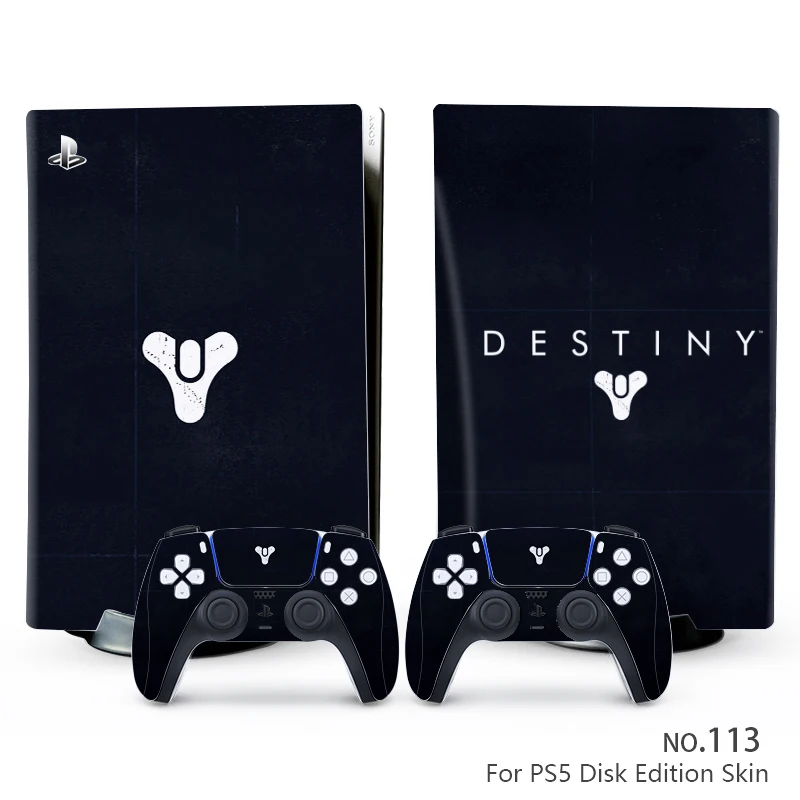 

Стильная наклейка Destiny Style PS5 Disc Edition для консоли Playstation 5 и 2 контроллеров, стильная наклейка