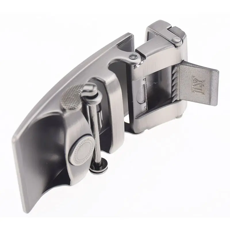 

Men's Solid Buckle Automatic Ratchet Leather Belt Buckle