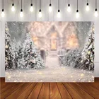 Фон для фотосъемки с изображением снежинки зима Рождественская елка Декоративный фон для фото студия вечерние события