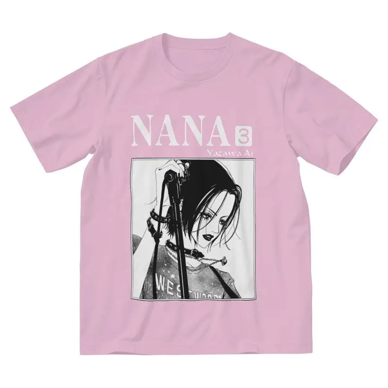 

Nana Osaki T Shirt Men Short Sleeve 100% Cotton T-Shirts Japanese Harajuku Anime Manga Tees Top Harajuku Tshirts Gift Idea