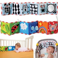 baby toys crib bumper newbron cloth book infant rattles knowledge around multi touch colorful bed bumper baby toys 0 12 months