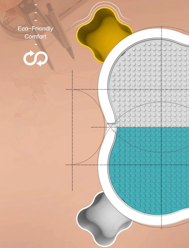 Большой размер многофункциональные детские строительные блоки столы игра
