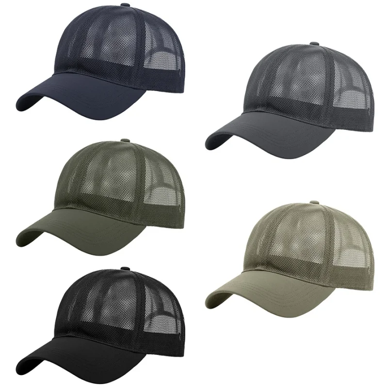 

Unisex Baseball Cap Outdoor Sports Running Cap Breathable Mesh Sun Hat Adjustable Snapback Casual Hip Hop Dad Hat