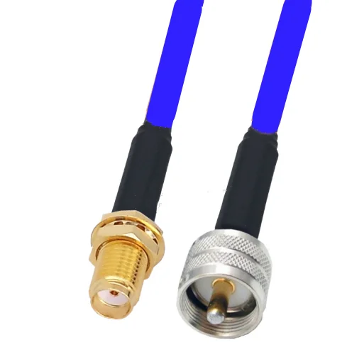 

SMA Female To UHF PL259 Male RG405 086" RF Coaxial Jumper Cable Blue