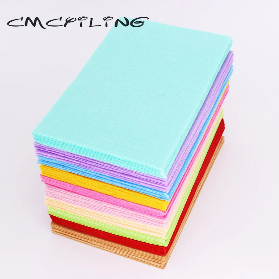 CMCYILING, 40 шт./лот/Лот, 10*15 см, войлочная ткань, 1 мм Толщина, полиэстер, ткань для поделок, альбом для вырезок, войлочные листы - изображение