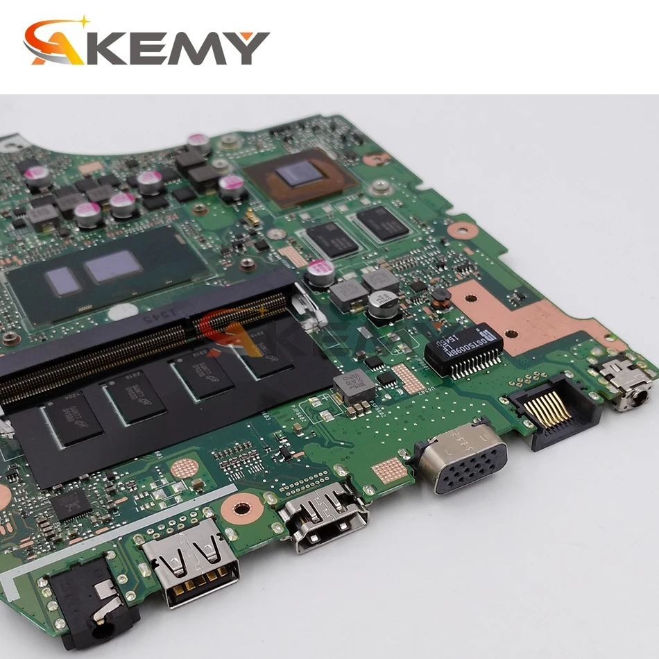 Akemy X302UJ с I3-6100 CPU 4 Гб RAM материнская плата для For Asus X302UA ноутбука Rev 2 0 DDR4 4G X302UA-UJ