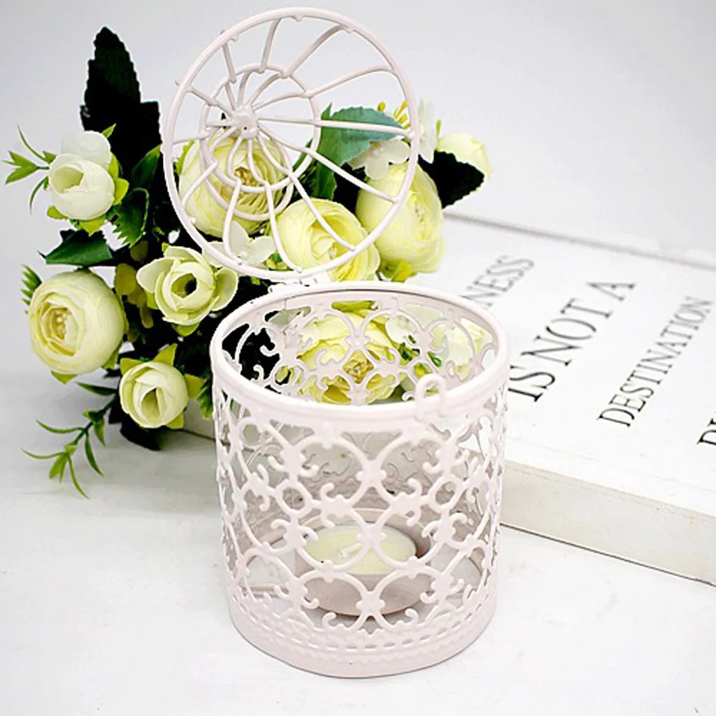 Висячая птичья клетка держатель свечей Ретро железный подсвечник фонарь для дома, вечеринок, свадебного магазина, рождественской декорации, подарков.