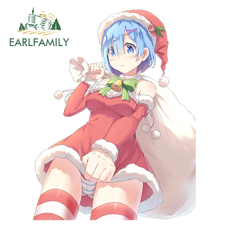 EARLFAMILY, мультяшная красота, авто стиль, сексуальная девушка, аниме, автомобильная Наклейка на окно, бампер, мотоцикл, наклейка, водонепроницаемая, автомобильная наклейка - Название цвета: Style B