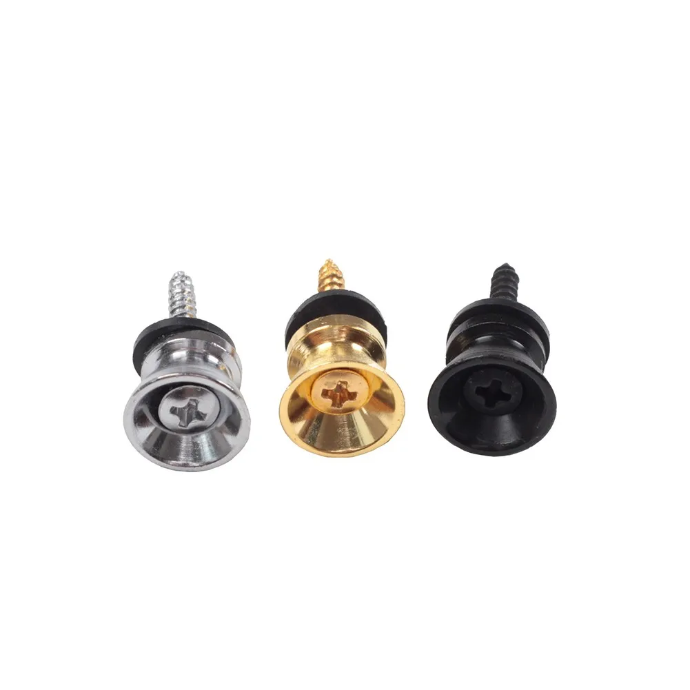 

4Pcs Acoustic Guitar Pegs Electric Bass Ukulele Guitar Strap Buckle Button Lock Pins Professional End Locking Parts Accessories