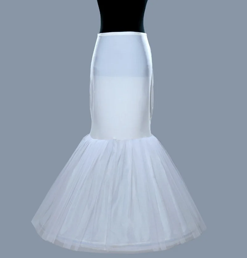 Нижняя юбка для невесты 1 обруч Тюлевая подъюбник белая Русалка женское платье 2022
