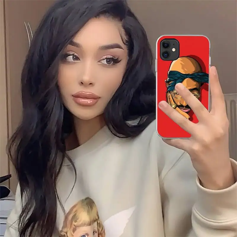 

Rapper 2pac Tupac Singer painting Phone Case For iphone 12 mini 5 5s 5c se 6 6s 7 8 plus x xs xr 11 pro max