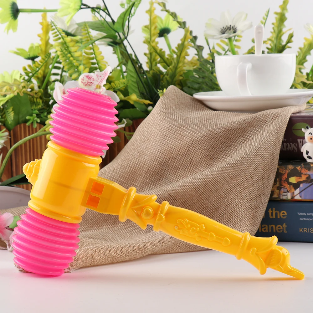 Ребенок Молот кузнеца с свисток обучение одежда для малышей Дети ручки Пластик