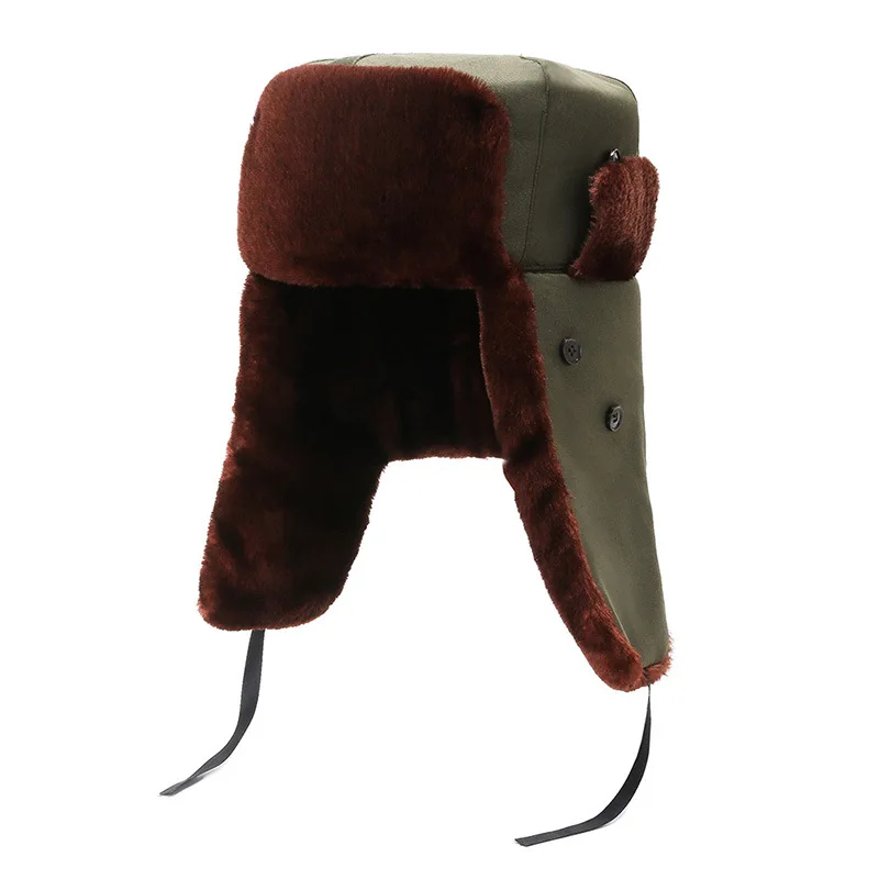 

Kagenmo Warm Hat Winter Windproof Lock Warm Long Style Ear Hat Outdoor Driver Windproof Hat Thick Fur Fashion