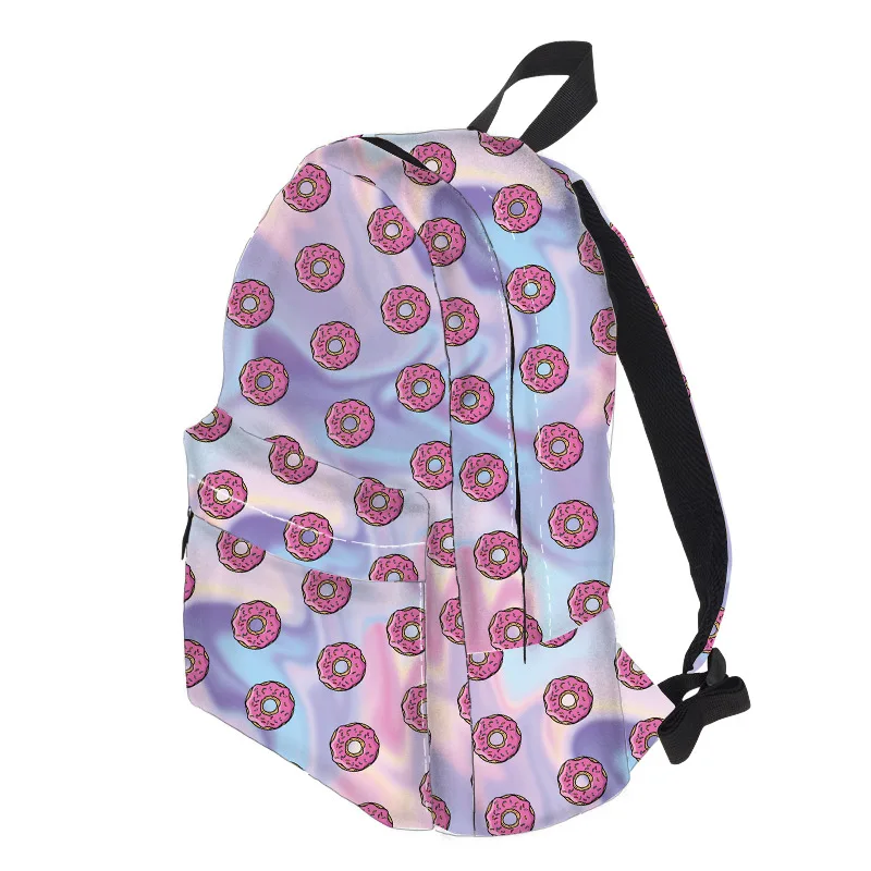 Holo пончики 3D печать mochila рюкзак женская сумка mochilas mujer новые школьные рюкзаки для