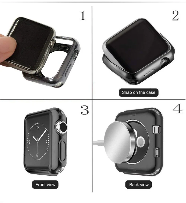 Металлические часы чехол для apple watch 38/40 мм 42 44 мм Защитная крышка бампера отделка Алюминий сплав Frame watch series 5/4/3/2/1