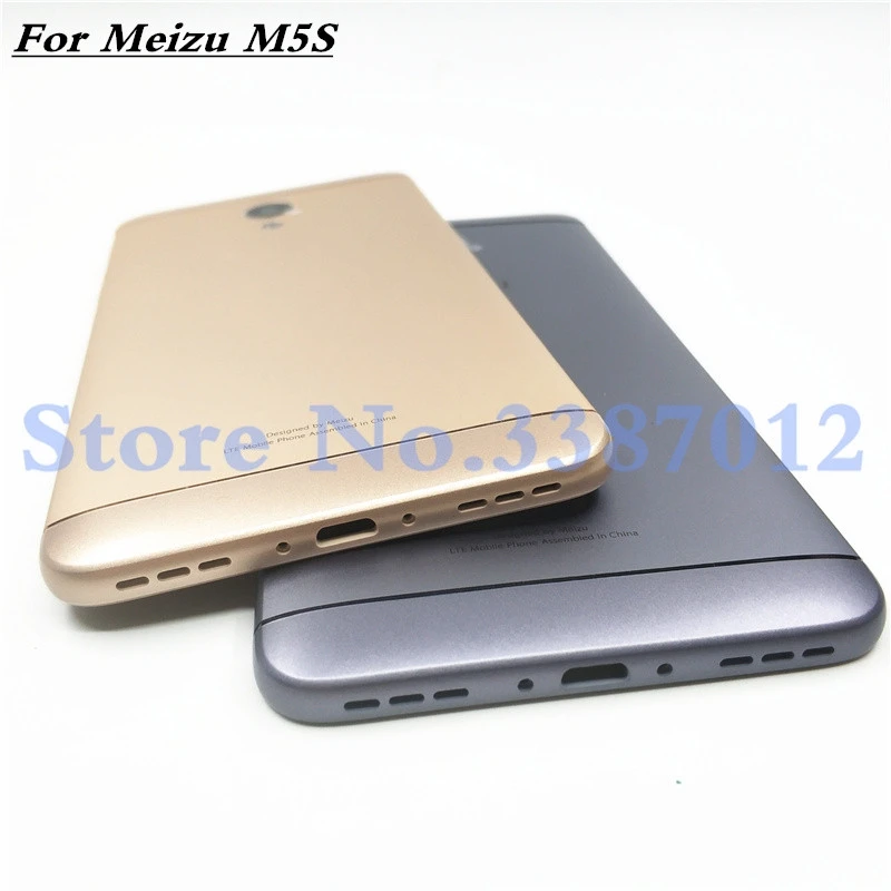 Задняя крышка батарейного отсека чехол для Meizu M5S M612H M612M задняя дверь запасные