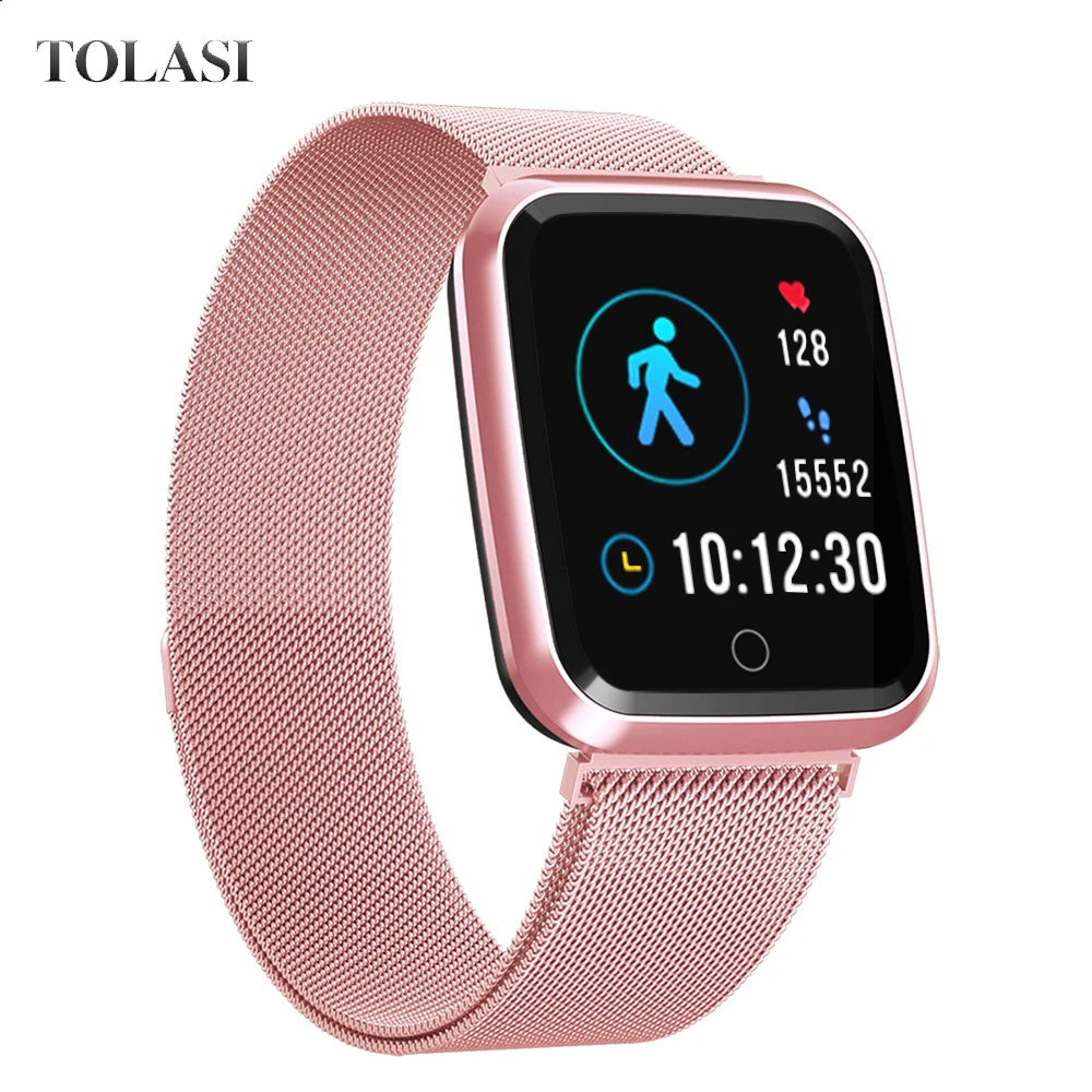 Монитор Сердечного Ритма Смарт часы для женщин и мужчин фитнес трекер спортивные
