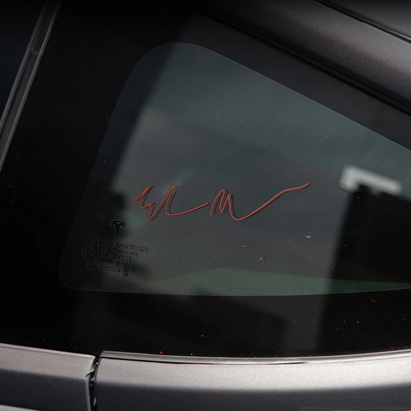 Стикеры с подписью Elon тя зеркальные Светоотражающие стикеры на центральную