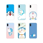 Кот Дораэмон для Samsung A10 A30 A40 A50 A60 A70 M30 Galaxy Note 2 3 4 5 8 9 10 PLUS Аксессуары чехлы для телефонов