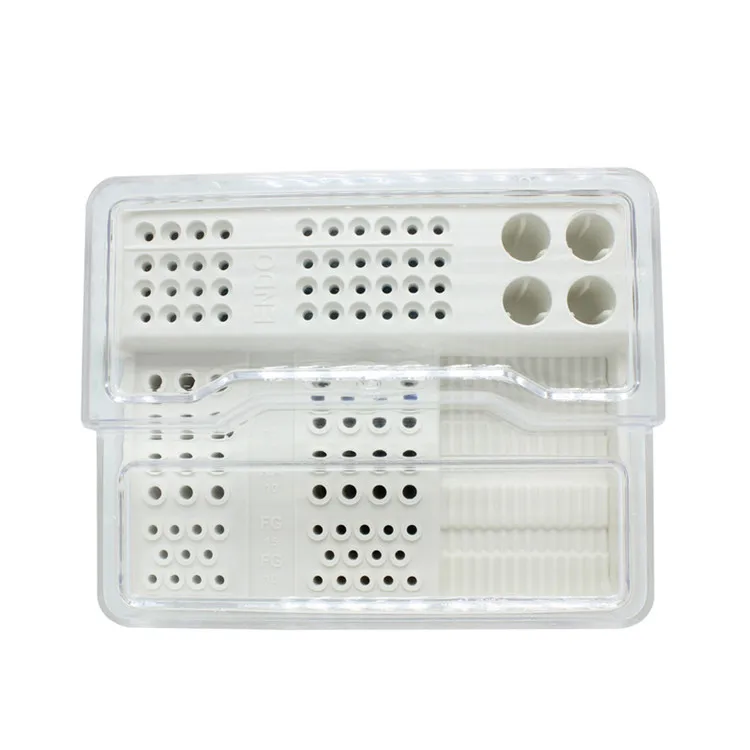 Plastic Dental Endo Box Endodontics Disinfection Storage Case Organizer For RA FG Oral Hygiene Teeth Tools 91Holes +4Holes +1Pan |