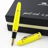 jinhao 159 18kgp 0 7mm broad nib fountain pen black champagne gold white red green blue yellow 18 colors to choose