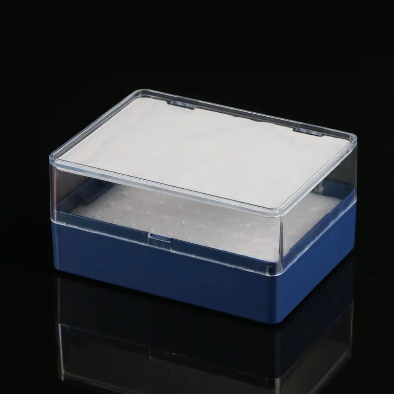 

Пластиковый ящик для хранения с органайзером для фрез из пенопласта для 50 сверл PCB