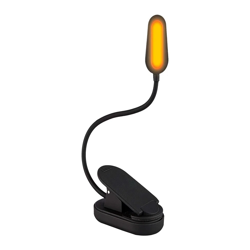 

USB de la luz LED de libro con Amber bombilla de bloqueo de luz azul pinza Lampara de lectura-Flexible 7 LED Lampara de lectura