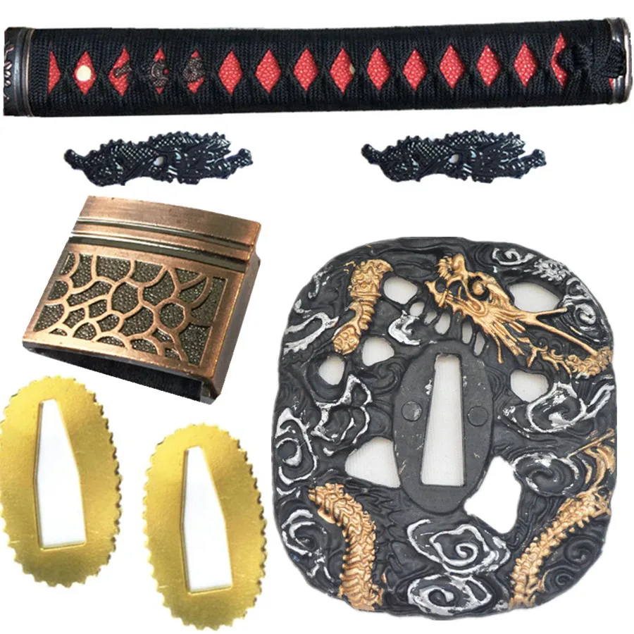 Набор ручек для меча/сплав Катана/вакизаши/Танто тсуба + менуки фучи КАШИРА