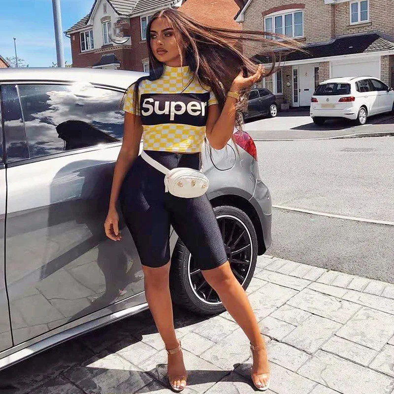

NORMOV Women Stretch Biker Shorts Summer Sexy High Waist Shorts Ladies Workout Spandex Mini Skinny Short Feminino Women