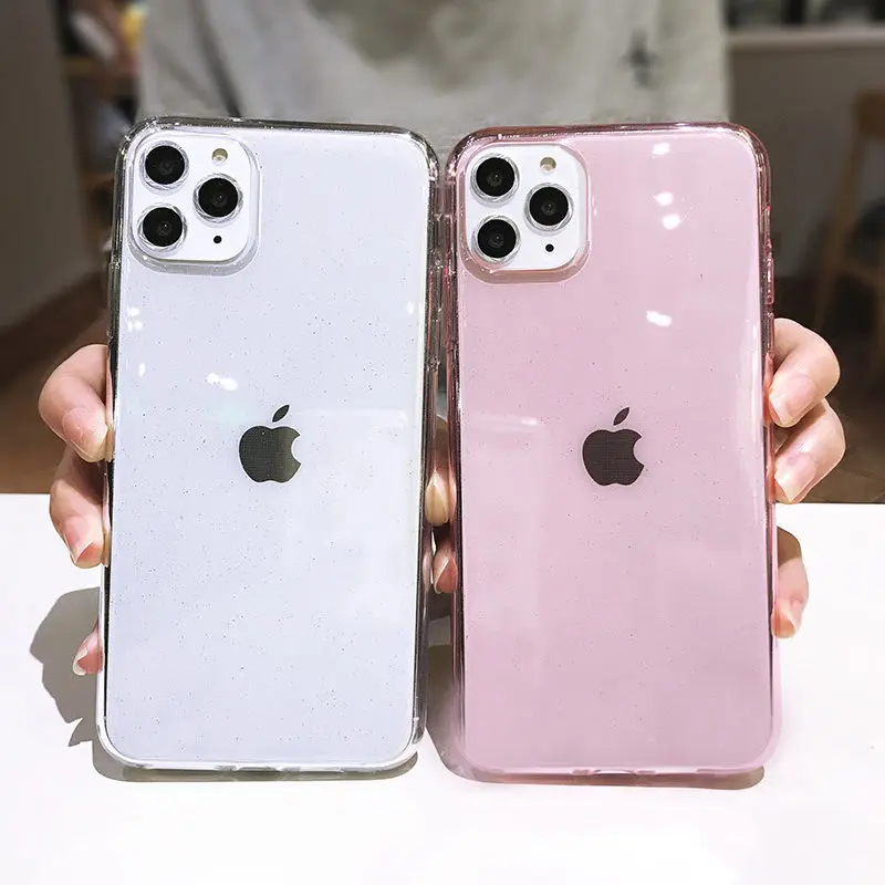 Lovebay Transparent Glitter Candy Color Phone Case For iPhone 11 Pro X XR XS Max 7 8 6 6s Plus Shockproof Clear Soft Back Cover | Мобильные