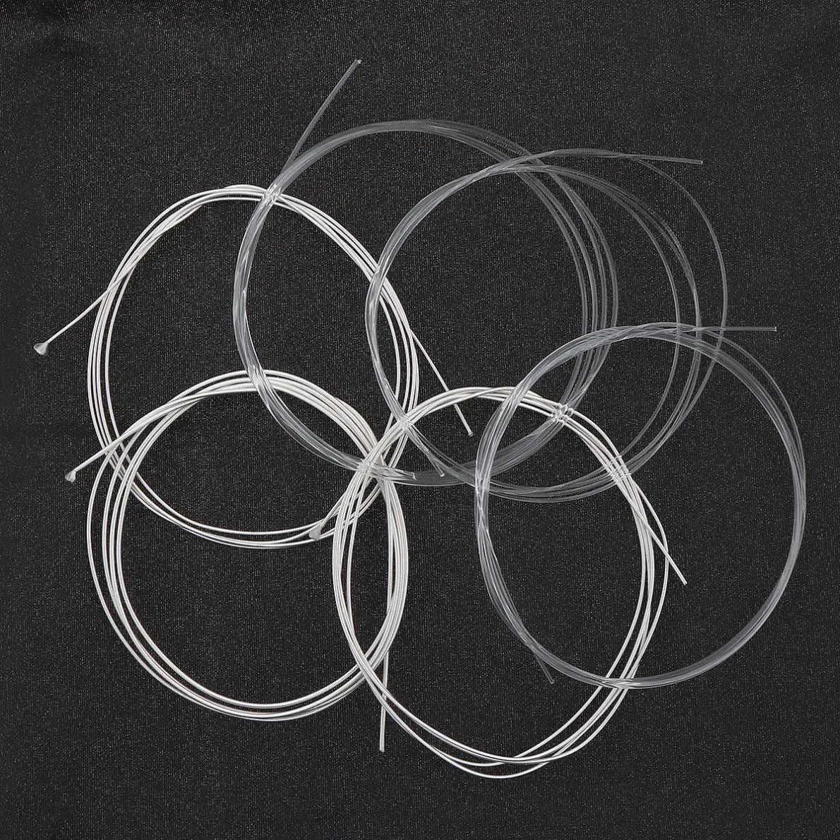 

6pcs/set Classical Guitar String 028-043 Inch Steel Core Silver-Plated Copper Alloy with Full Bright Tone